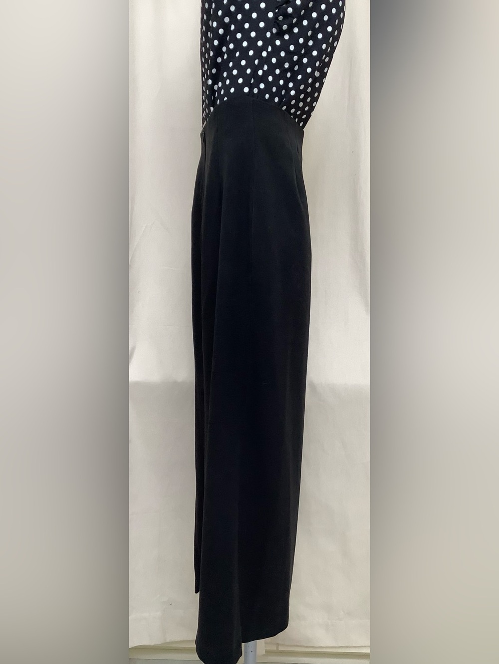 Pantology Black Straight Midi Skirt-Poly Rayon Spandex Blend-Back Zip-8 Regular - Picture 2 of 5